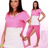 TARO Grochy 250 ružové dámske pyžamo