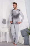 TARO ROMAN 194 pánske pyžamo sivé